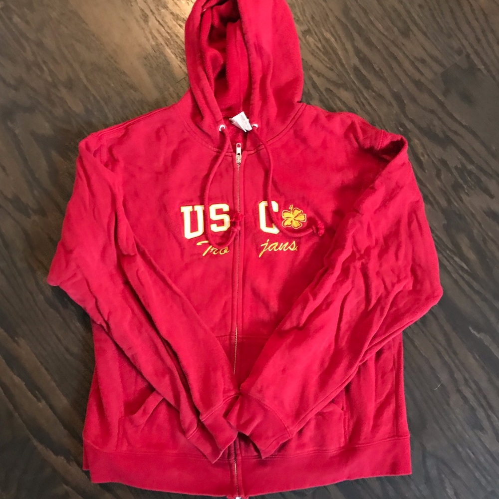 USC Vintage Zip Up Hoodie
